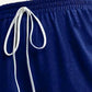 👖 50% RABATT NU! 🌿 Dam Dragkedja Capri Byxor med Fickor – Justerbar Midja & Andningsbar VäV – Avslappnad Passform & Kontrast Bård 🚶‍♀️