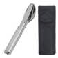 4-i-1 bärbart bestickset i rostfritt stål
