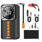 Digital tryckluftskompressor med display och bilbatteri-startbooster
