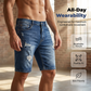 👖 BÄST PRIS – 50 % RABATT I BEGRÄNSAD TID! ✨ Herrarnas slitna jeansshorts – edgy, andningsbara, casual 🌊