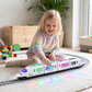 🚄 50% RABATT NU! 🎵 Elektrisk Bullet Train Leksak – Lyser, Bump & Go med Musik – Interaktiva Ljus & Ljud – Smart Hindernavigering ✨