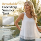 ⏰ 50% RABATT – Begränsad Tid Endast✨Elegant Punktsnörlig Korsband Tank Top
