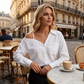 👚50% RABATT NU! ✨ Avslappnad baraxlad skjorta för dam med knäppning – sval, ledig & snygg för sommaren ☀️