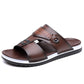 👞 50% RABATT! 💫 Herr konstläder slip-on sandaler – Andningsbar mesh & halksäker sula – Bekväm passform, perfekta för sommar, strand eller vardagspromenader 🏖️