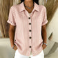 👚 50% OFF NOW! 🌊 Women's Casual Striped Button-Down T-Shirt – Soft cotton & lightweight – Relaxed fit, perfect for summer days or beach cover-ups – easy, breezy style 🌸