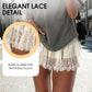 🎀Chic plisserad minikjol med spetskant – hög midja, lekfulla veck & romantisk elegans 👗🕊️