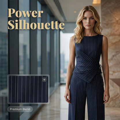 🔥50% RABATT på utvalda produkter🎉Dam Randig Omlottlinning Jumpsuit