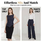 🔥50% RABATT på utvalda produkter🎉Dam Randig Omlottlinning Jumpsuit