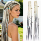 💇‍♀️ 50% RABATT NU! 🌟 Maillard-inspirerade Förflätade Hårförlängningar – Boho-flätor & Pärldetaljer – Perfekt för Festivaler & Äventyr 🎸