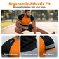 Herr Fluorescerande Färgblock Atletisk Skjorta Utomhus Säkerhetst-shirt