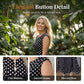 Dam Sommar Plus Size Polka Dot Ärmlös Midi Klänning