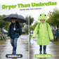 🐸 50% RABATT!☔️  Barnregnponcho i Grodstil