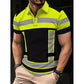 👕 50% RABATT NU! 🚧 Reflekterande Kortärmad Skjorta för Män – Hög Synlighet & Andningsbar – Perfekt för Bygg, Utomhusarbete & Kvällspromenader 🌟