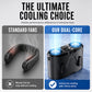❄️Portable Waist Clip Fan with Dual-Core Ice Cooling