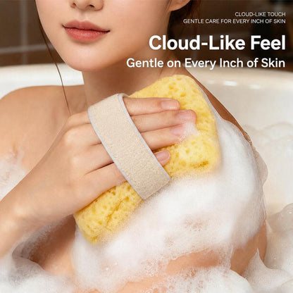 Exfoliating Honeycomb Bath Sponge with Hand Strap