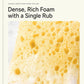 Exfoliating Honeycomb Bath Sponge with Hand Strap
