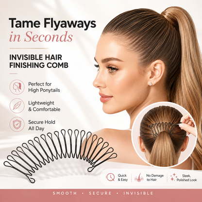 💇‍♀️ 50% RABATT✨ Tämj flygigt hår på sekunder – flexibel osynlig hårkam för småhår och babyhår